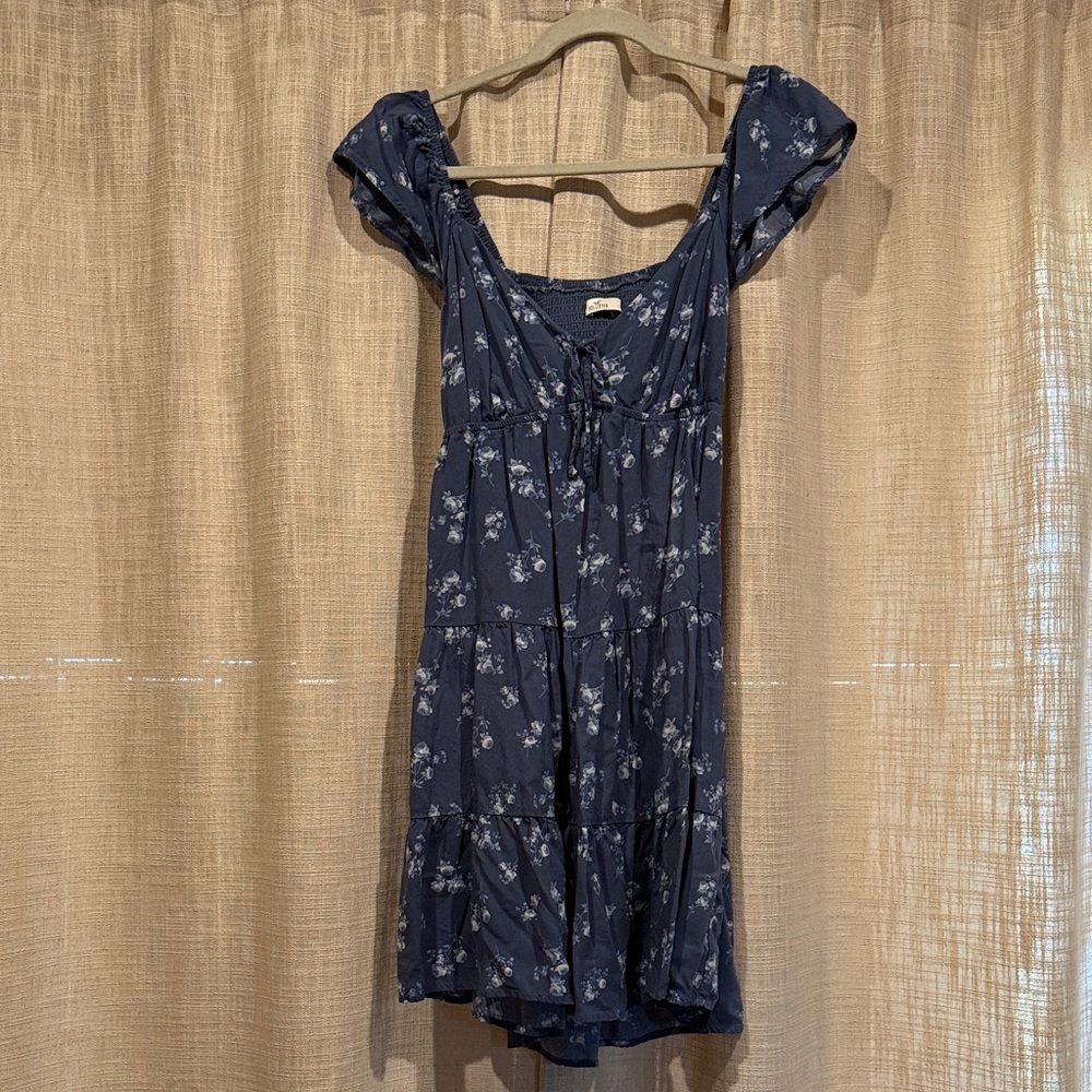 Hollister Navy Floral Dress